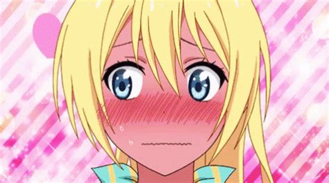 Chitoge Nisekoi Gif Chitoge Nisekoi Blush Discover Share Gifs Nisekoi Blushing Anime Anime
