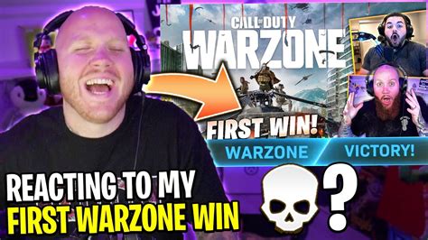 Timthetatman Reacts To First Warzone Win Youtube