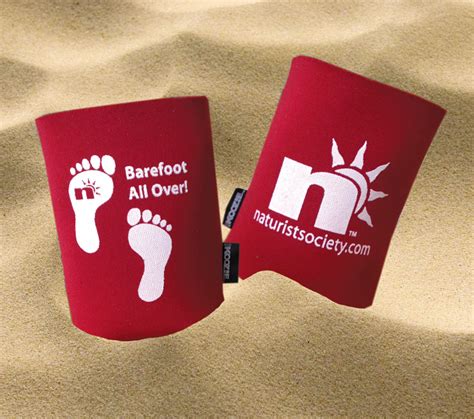 Barefoot All Over Can Koozie The Naturist Society Foundation