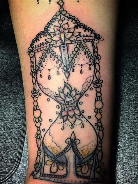 Hourglass Tattoo By Terin Horse Tattoo Geometric Tattoo Tattoos