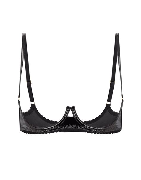 ozella open bra in black agent provocateur all lingerie