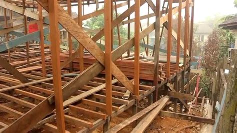 Desain rumah villa kayu panggung. Kerangka Bangunan Rumah Walet Tingkat 2 - YouTube