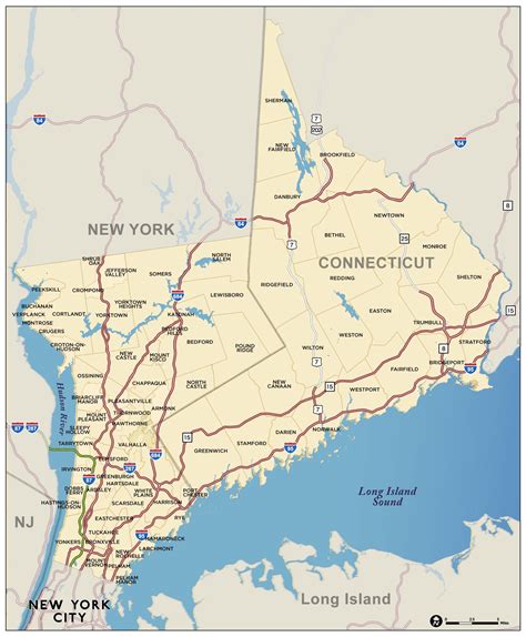 Fairfield County Road Map