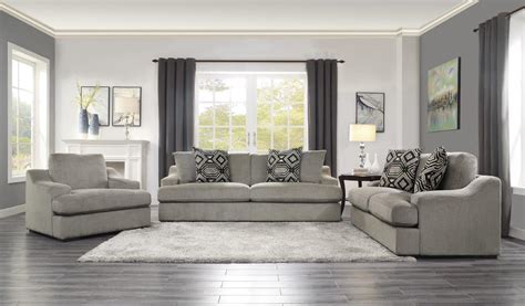 Orofino Light Gray Living Room Set By Homelegance 1stopbedrooms