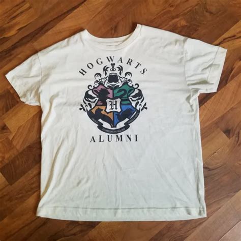 Harry Potter Hogwarts Draco School Crest Alumni Graphic Shirt Top Tee