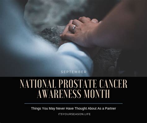 Prostate Cancer Awareness Month Things To Know Lisa Boesen It S Your Season Life
