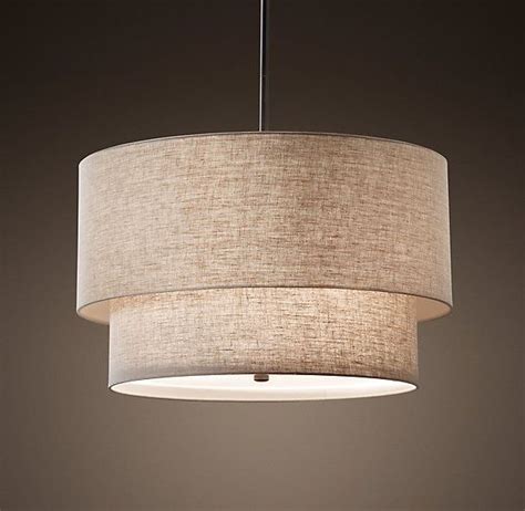 Best 10 Of Fabric Drum Shade Chandeliers