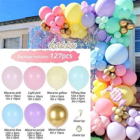 Balloon Garland Arch Kit Latex Ballons Wedding Birthday Etsy