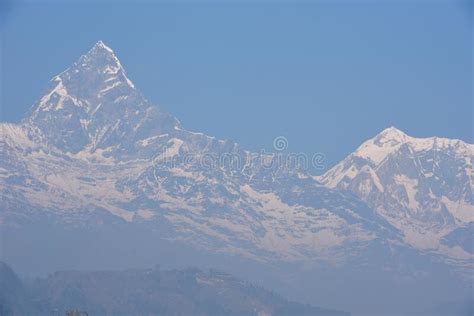 The Machapuchare And Annapurna Range Seen From Phewa Lake In Pokhara