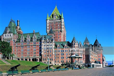 Chateau Frontenac Haute Village Quebec City Canada High