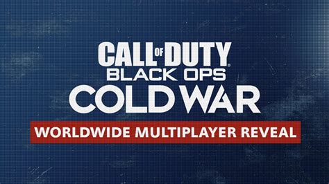 Call Of Duty Black Ops Cold War Multiplayer Revealed Beta Schedule