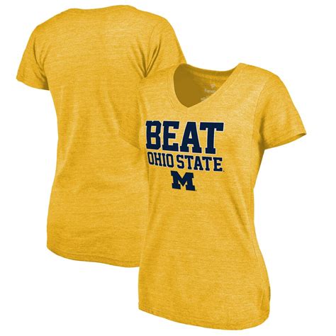 Michigan Wolverines Womens Yellow Beat Ohio State Hometown Collection