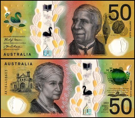 Australia 50 Dollars Banknote 2018 P 65a Unc Polymer