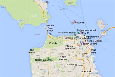 San Francisco Tourist Spots Map Best Tourist Places In The World