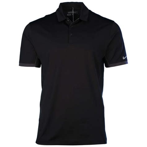 Nike Mens Dri Fit Tech Ultra Golf Polo Shirt Black
