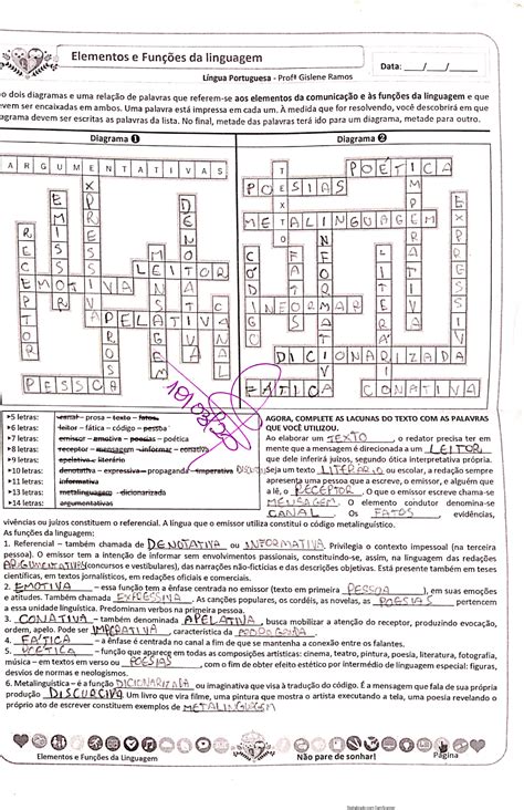 Cruzadinha Figuras De Linguagem