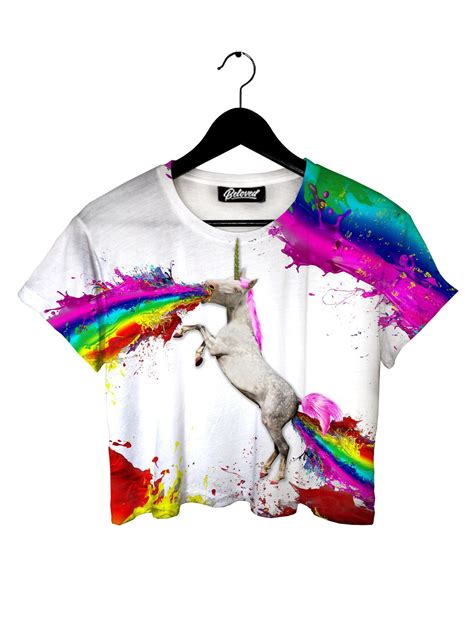 Unicorn Spew Crop Tee From Beloved Shirts Funky Outfits Rave Outfits