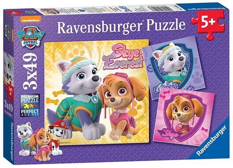 3 Puzzles Paw Patrol 49 Teile Ravensburger Puzzle Online Kaufen