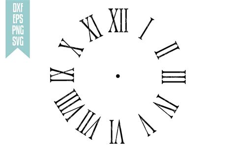 Roman Numeral Clock Face Vector At Getdrawings Free Download