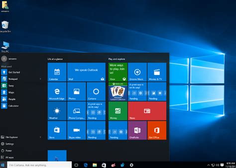 Windows 10 Start Menu Logo