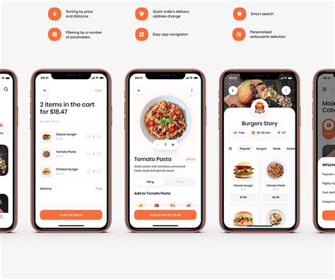 Food Delivery Mobile App UI UX Design Behance