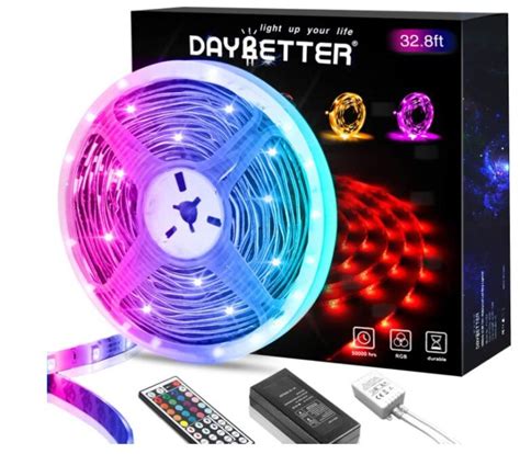 Daybetter Led Strip Lights 328ft Led Light Strips Kit With 44 Keys Remote