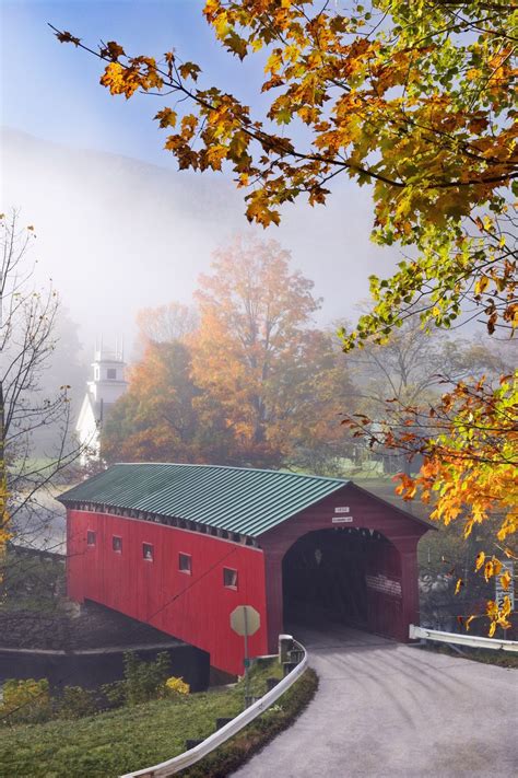 Pretty Autumn Covered Bridge Pictures Beautiful Bridges