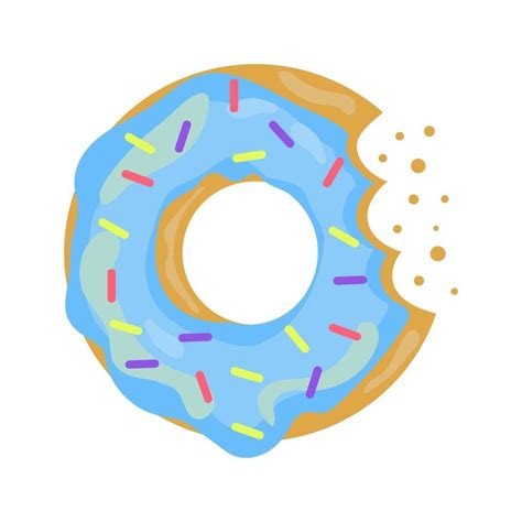 Donut Bite Vector Art Icons And Graphics For Free Download
