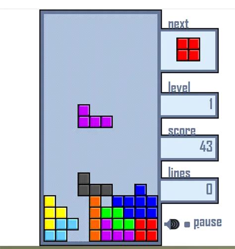 Classic Tetris Game Using Javascript With Free Source Code Sourcecodester
