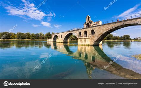 Avignon Bridge On The Rhone Stock Photo By ©nstanev 136518538