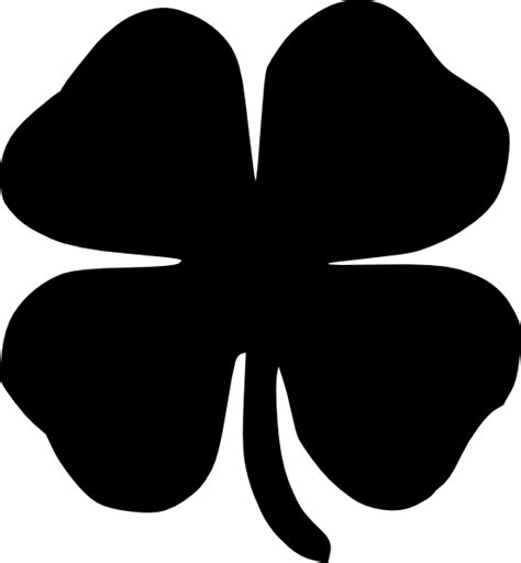 Clover Silhouette Four-Leaf Free HQ Image | Four leaf clover tattoo, Four leaf clover, Clover ...