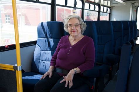 Older Lady On Bus Easterseals Project Action
