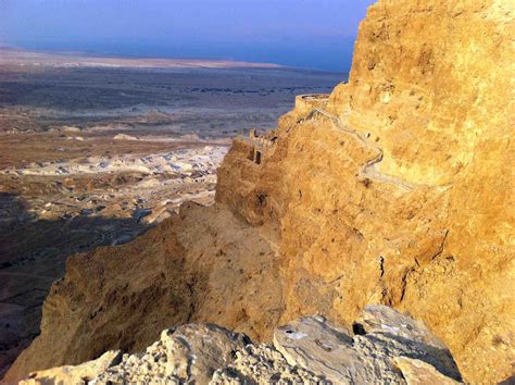 Hiking To The Ancient Fortress Of Masada In Israel