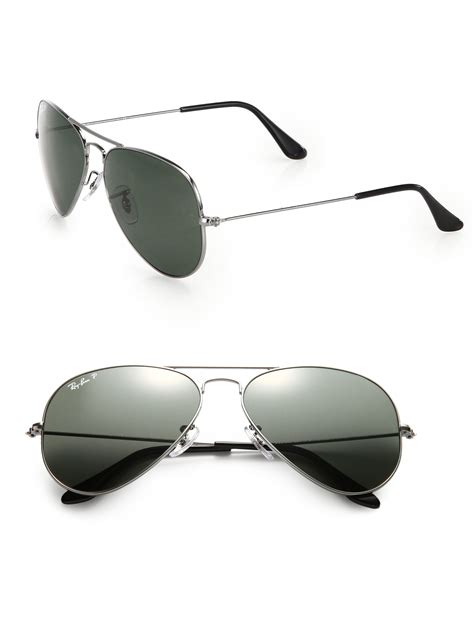 Ray Ban 58mm Aviator Sunglasses In Silver For Men Silver