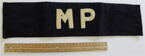 military police arm band from world war ii madison historical