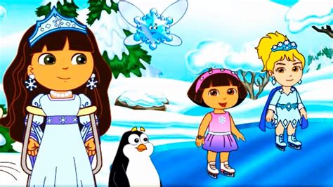 Dora The Explorer Doras Ice Skating Spectacular Game Winter Adventure