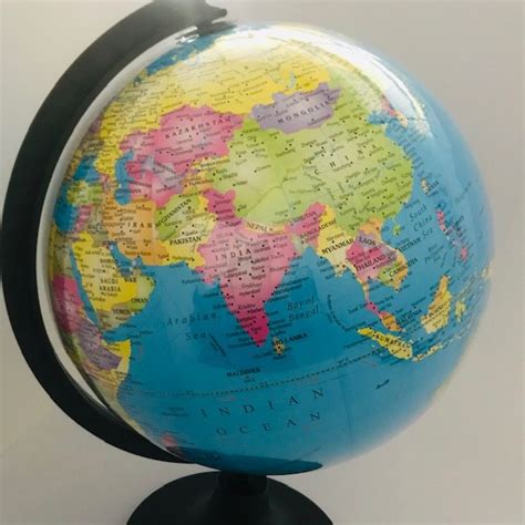 Political World Globe 30cm Childrens House Montessori Materials