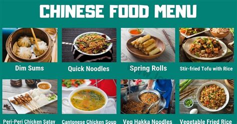 Chinese Food Are You Looking For Chinese Dishes The Following List