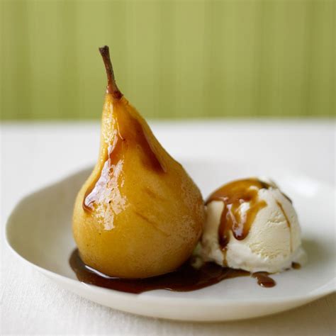 Balsamic Rosemary Poached Pears Recipe Poached Pears Pear Dessert