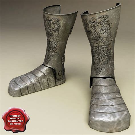 Medieval Armour Boots V2 3d Model