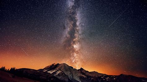 Papel De Parede Da Via Láctea à Noite Natureza Hd Visualização