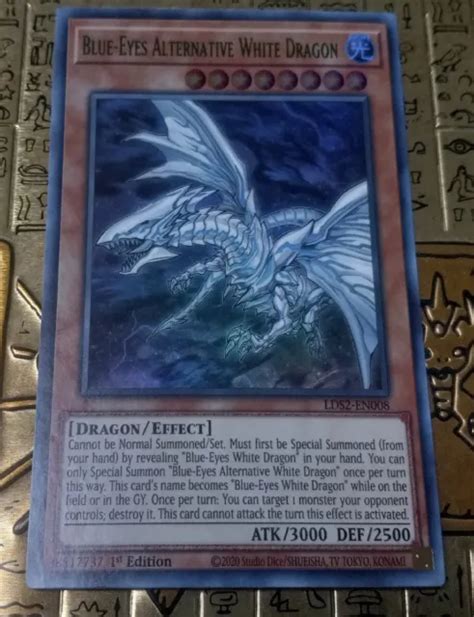 Yugioh Blue Eyes Alternative White Dragon Ultra Rare Holo 1st Edition Card 1800 Picclick