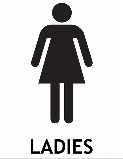 Ladies And Gents Toilet Signs Clipart Best