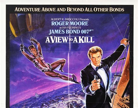 Original Vintage James Bond Film Poster A View To A Kill Eiffel Tower