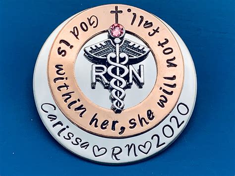 Personalized Pin For Rn Nursing Pin Bsn Nurse Pin Etsy