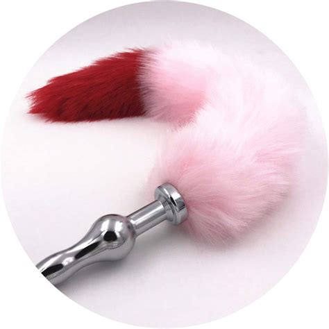 2 Size Tail Plug Stainless Steel Stopper Pink Red Tail Stopper Sex Toys For Women H8
