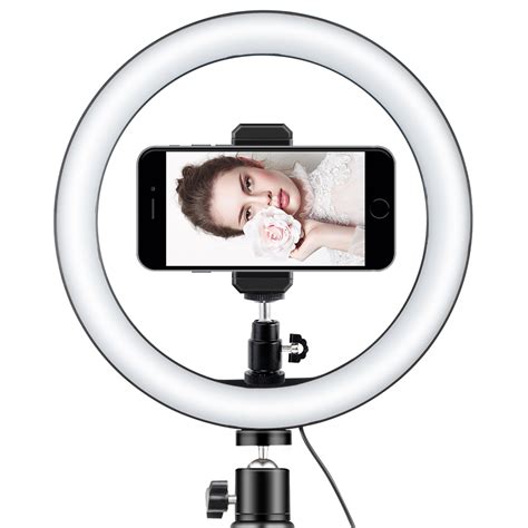 Fotografie Led Selfie Ring Licht Cm Dimbare Camera Telefoon Ring Lamp