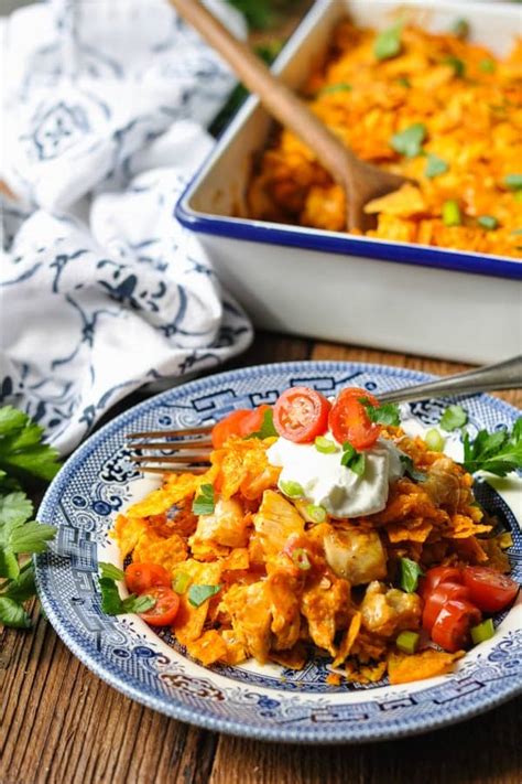 It consists of sliced soft chicken, sweet corn, spicy tomatoes, lots of cheese, and cream. Doritos Chicken Casserole - The Seasoned Mom