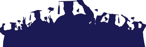 Grad Vector Blue Silhouette Graduation Free Transparent Png