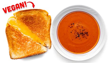 Grilled Cheese And Tomato Soup The Childhood Classic Veganized Youtube